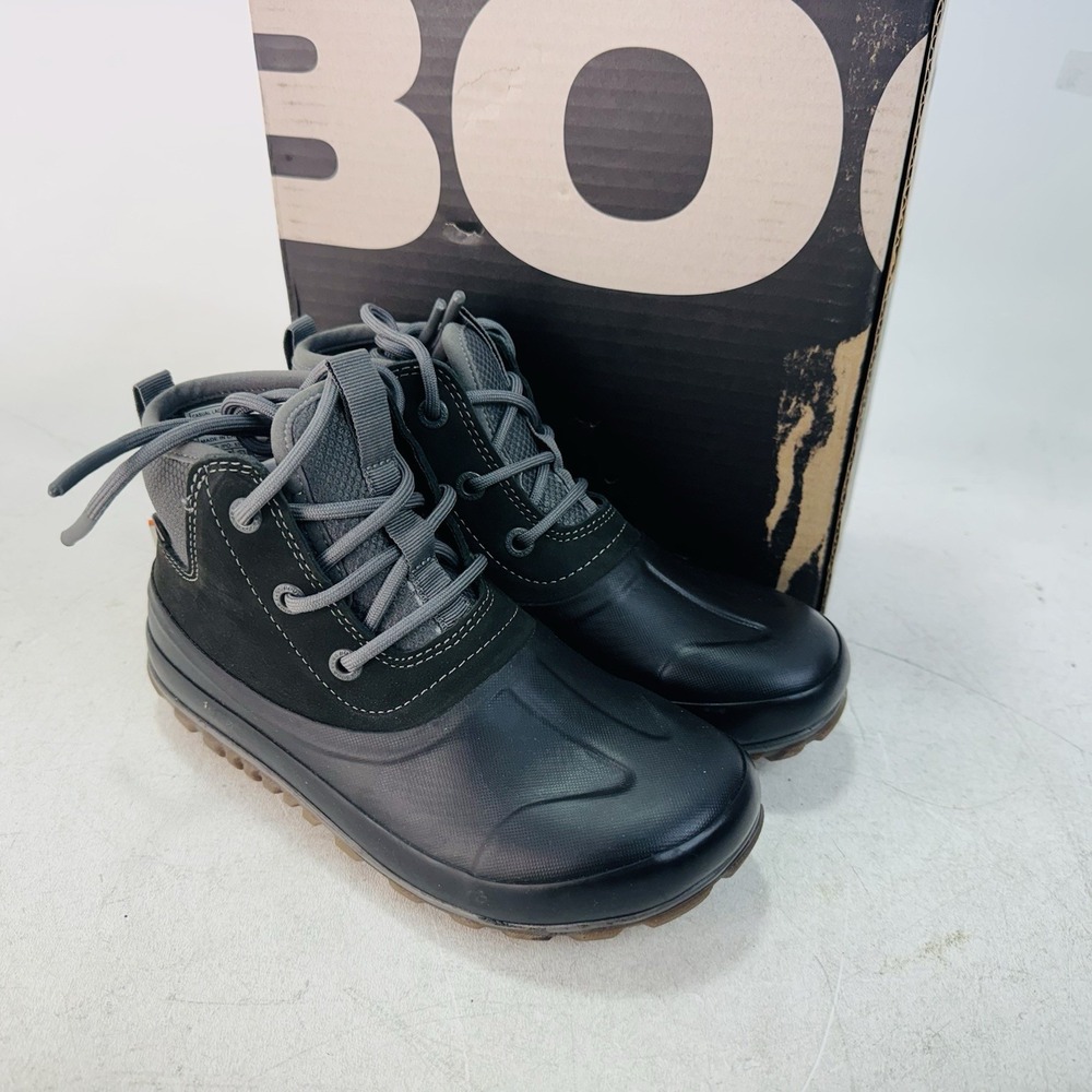 BOGS Women's  Casual Lace Leather Boots Dark Grey Multi / 72847-074 / Size 6